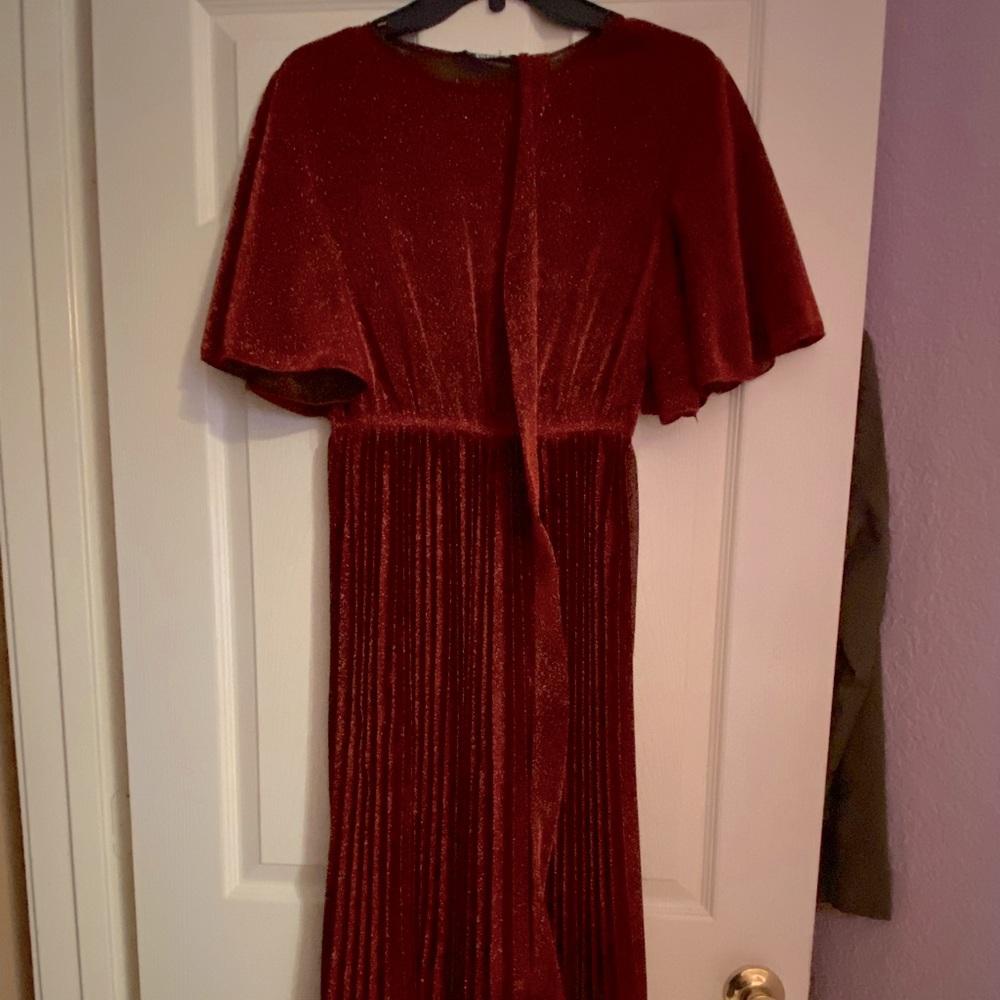 Red Glitter Shein Dress